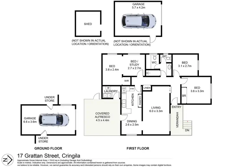 Floorplan of Homely house listing, 17 Grattan Street, Cringila NSW 2502
