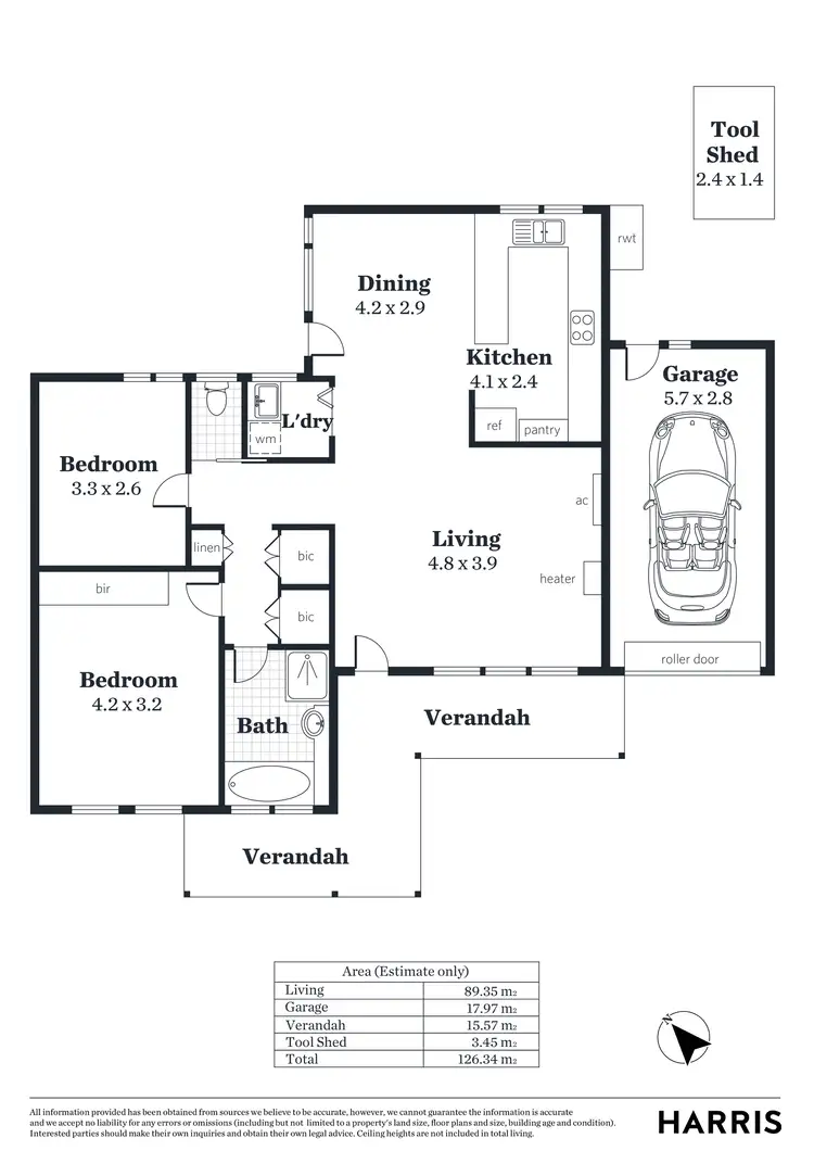 Floorplan of Homely unit listing, 4/26-30 Richards Drive, Morphett Vale SA 5162