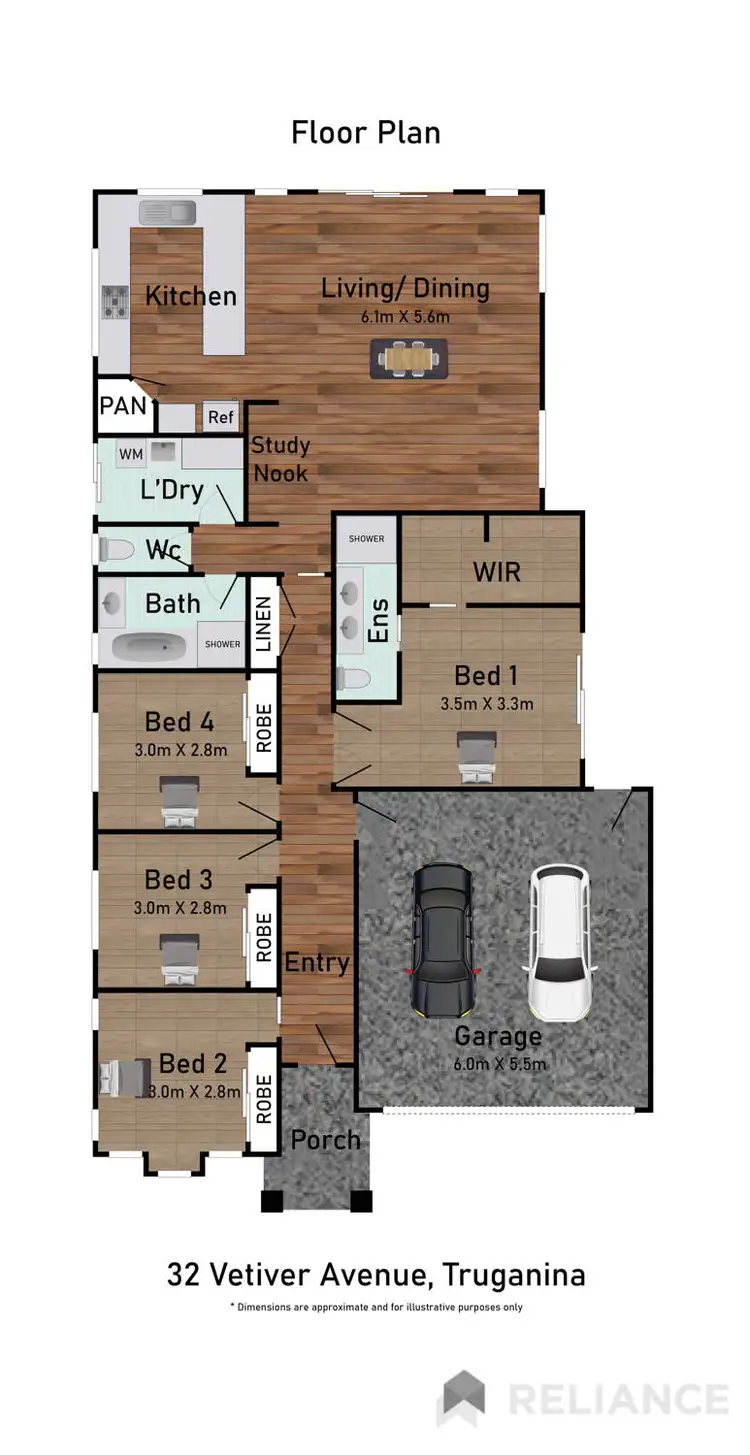 Floorplan of Homely house listing, 32 Vetiver Avenue, Truganina VIC 3029
