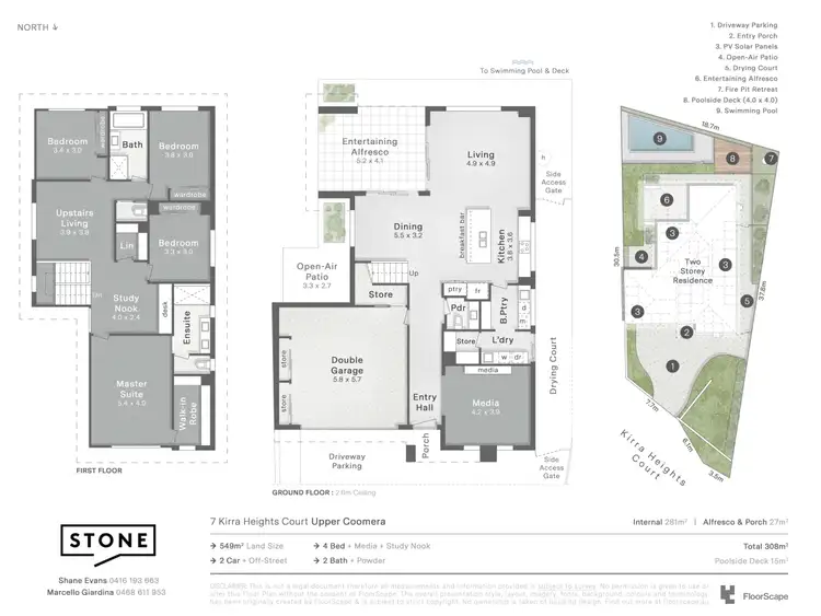 Floorplan of Homely house listing, 7 Kirra Heights Court, Upper Coomera QLD 4209