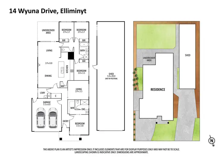 Floorplan of Homely house listing, 14 Wyuna Drive, Elliminyt VIC 3250
