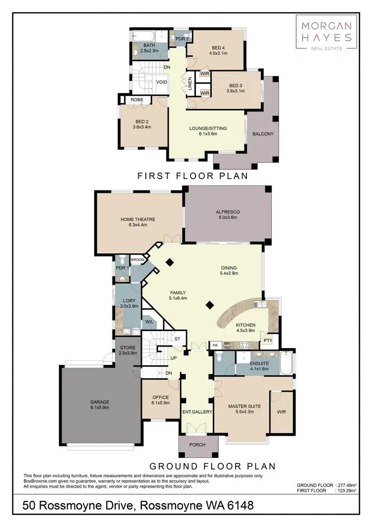 Floorplan of Homely house listing, 50 Rossmoyne Drive, Rossmoyne WA 6148
