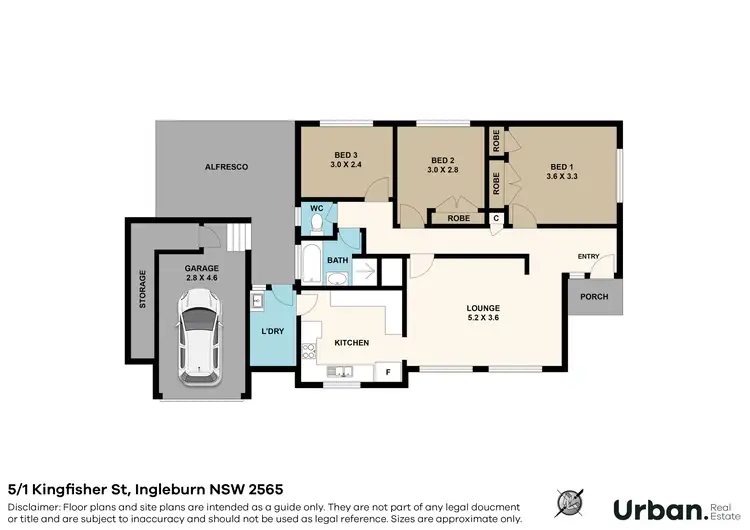 Floorplan of Homely villa listing, 5/1 Kingfisher Street, Ingleburn NSW 2565