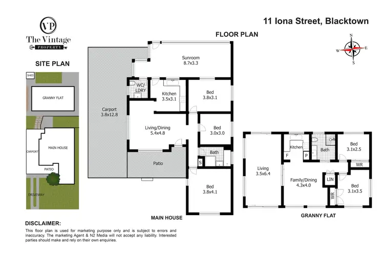 Floorplan of Homely house listing, 11 Iona Street, Blacktown NSW 2148