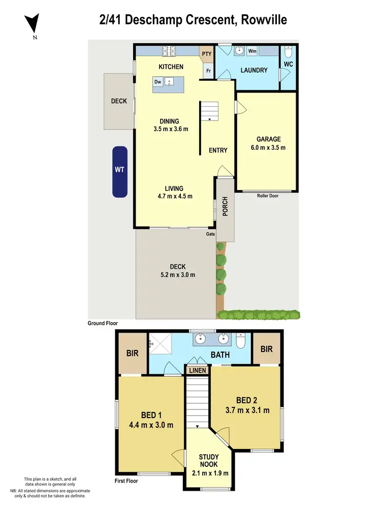 Floorplan of Homely townhouse listing, 2/41 Deschamp Crescent, Rowville VIC 3178