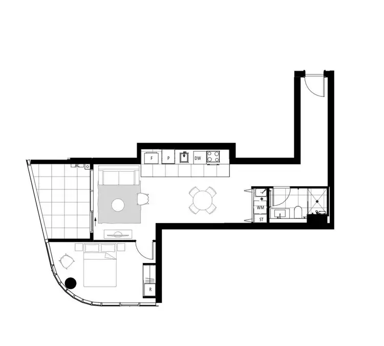 Floorplan of Homely apartment listing, 1201/3 Grazier Lane, Belconnen ACT 2617