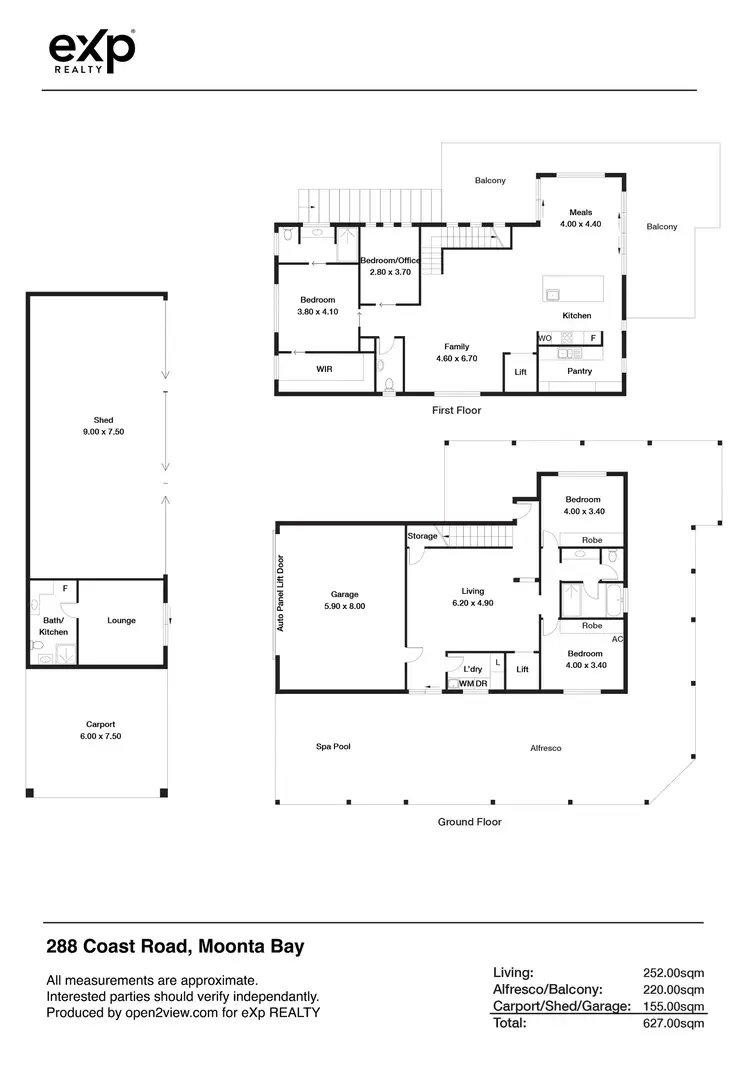 Floorplan of Homely house listing, 288 Coast Road, Moonta Bay SA 5558