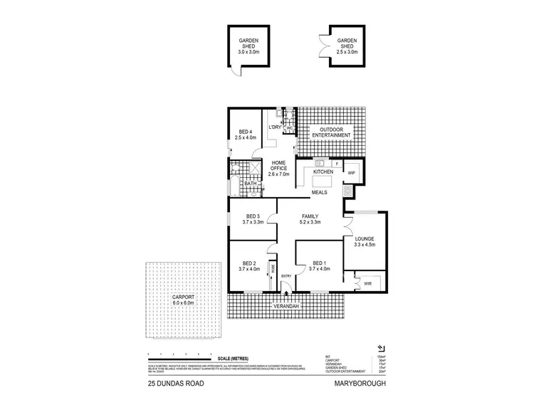 Floorplan of Homely house listing, 25 Dundas Road, Maryborough VIC 3465