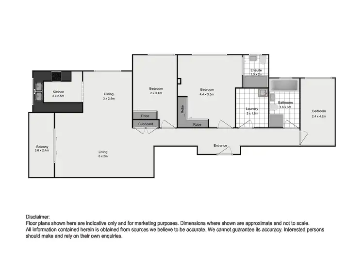 Floorplan of Homely apartment listing, 24/3-5 Giddings Avenue, Cronulla NSW 2230