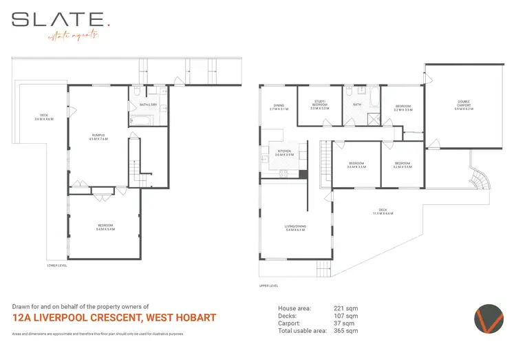 Floorplan of Homely house listing, 12A Liverpool Crescent, West Hobart TAS 7000