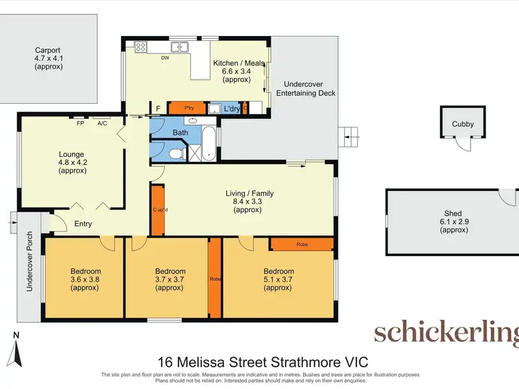 Floorplan of Homely house listing, 16 Melissa Street, Strathmore VIC 3041