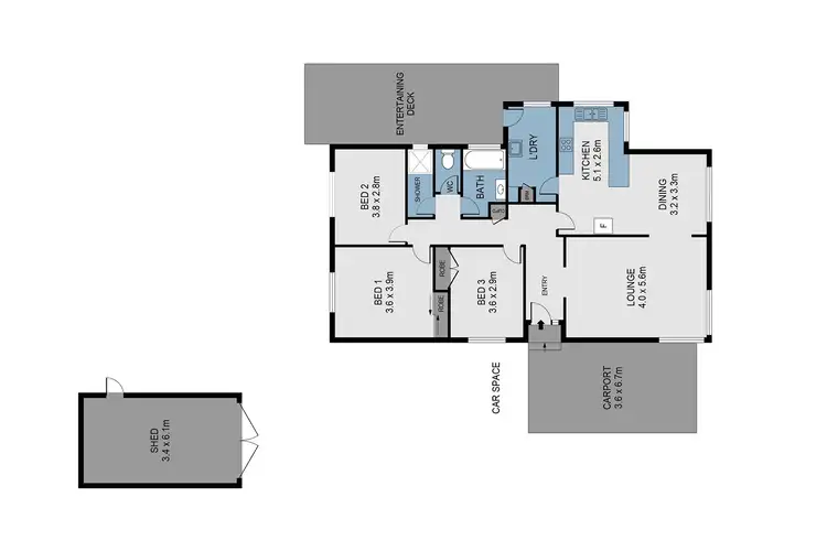 Floorplan of Homely house listing, 221 Holdsworth Road, North Bendigo VIC 3550