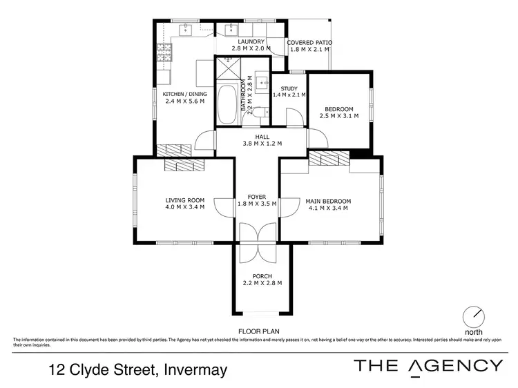 Floorplan of Homely house listing, 12 Clyde Street, Invermay TAS 7248
