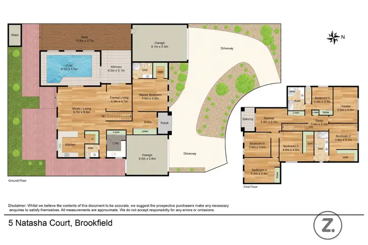 Floorplan of Homely house listing, 5 Natasha Court, Brookfield VIC 3338