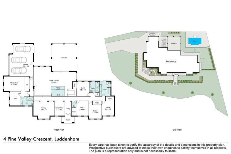 Floorplan of Homely house listing, 4 Pine Valley Crescent, Luddenham NSW 2745