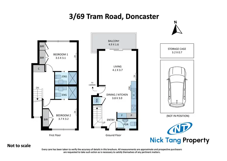 Floorplan of Homely townhouse listing, 3/69 Tram Road, Doncaster VIC 3108