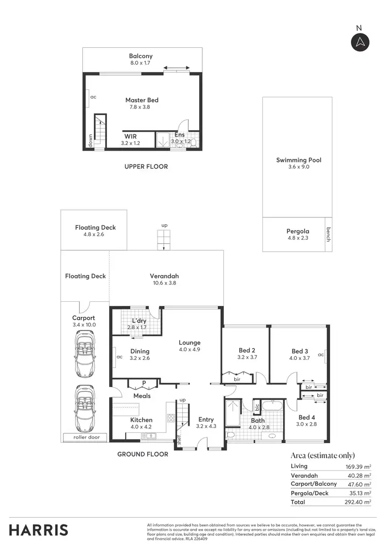 Floorplan of Homely house listing, 10 Harold Street, Para Hills SA 5096