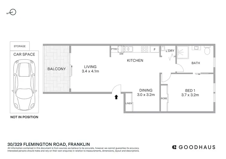 Floorplan of Homely apartment listing, 30/329 Flemington Road, Franklin ACT 2913