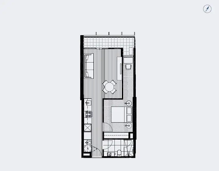 Floorplan of Homely apartment listing, 310/65 Dudley Street, West Melbourne VIC 3003