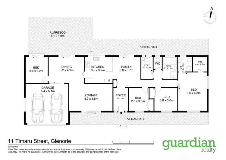 Floorplan of Homely house listing, 11 Timaru Street, Glenorie NSW 2157