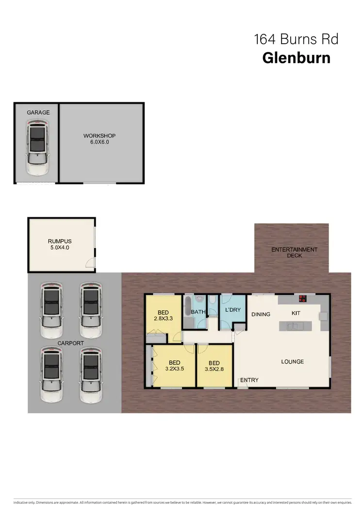 Floorplan of Homely rural property listing, 164 Burns Road, Glenburn VIC 3717
