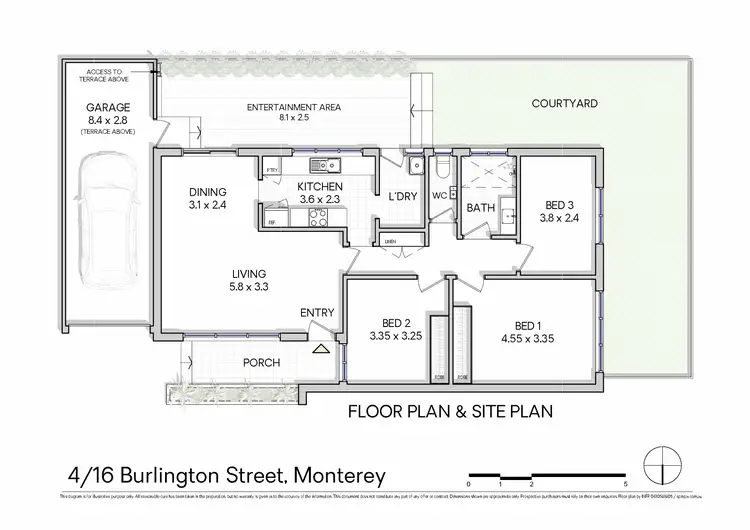 Floorplan of Homely villa listing, 4/16 Burlington Street, Monterey NSW 2217