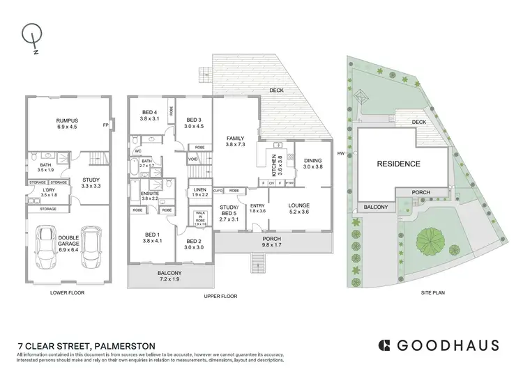 Floorplan of Homely house listing, 7 Clear Street, Palmerston ACT 2913