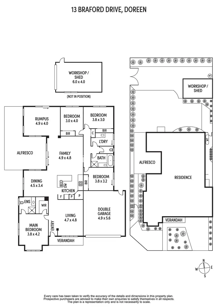 Floorplan of Homely house listing, 13 Braford Drive, Doreen VIC 3754