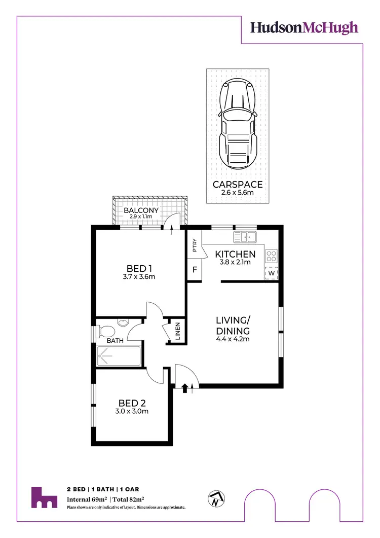 Floorplan of Homely unit listing, 1/508 New Canterbury Road, Dulwich Hill NSW 2203