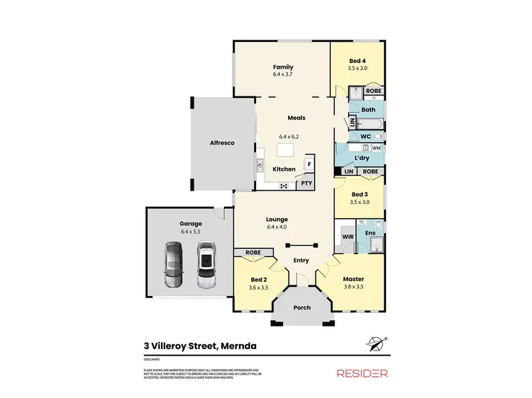 Floorplan of Homely house listing, 3 Villeroy Street, Mernda VIC 3754