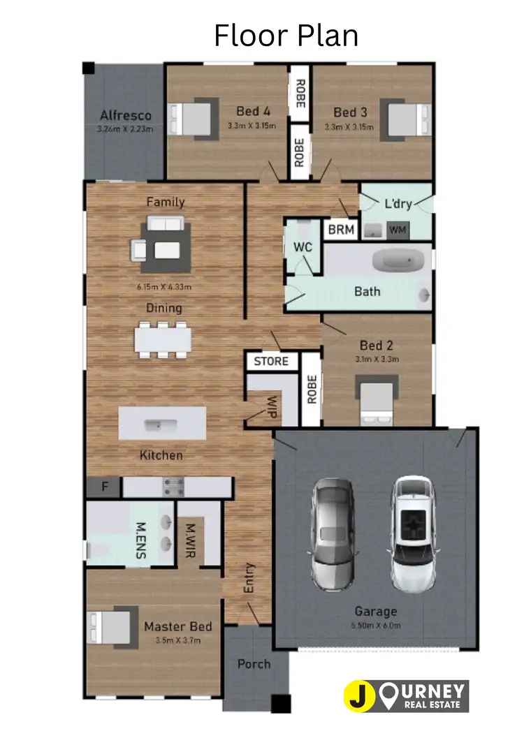Floorplan of Homely house listing, 32 Gunter Drive, Tarneit VIC 3029