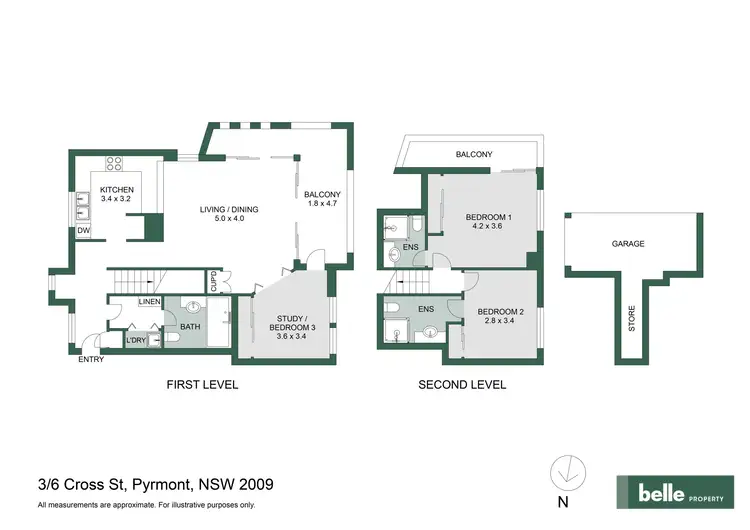Floorplan of Homely apartment listing, 3/6 Cross Street, Pyrmont NSW 2009