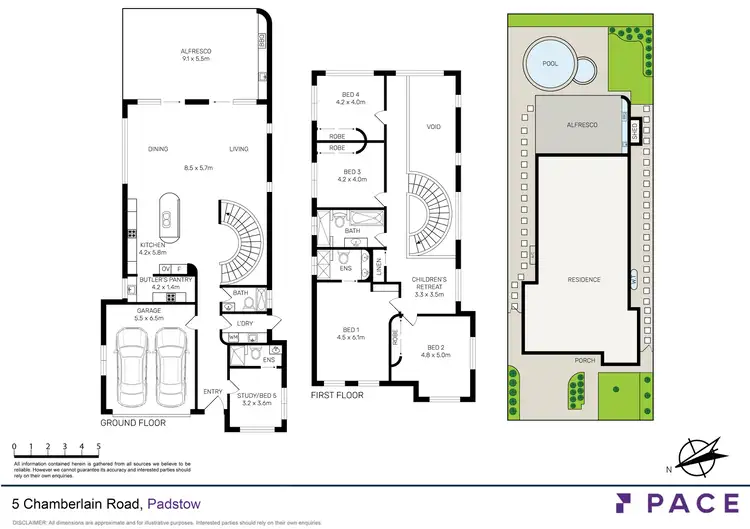 Floorplan of Homely house listing, 5 Chamberlain Road, Padstow NSW 2211