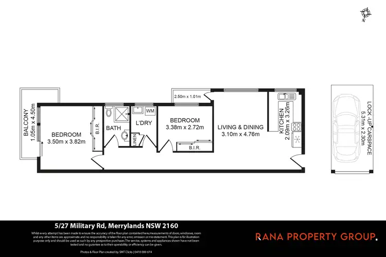 Floorplan of Homely unit listing, 5/27 Military Road, Merrylands West NSW 2160