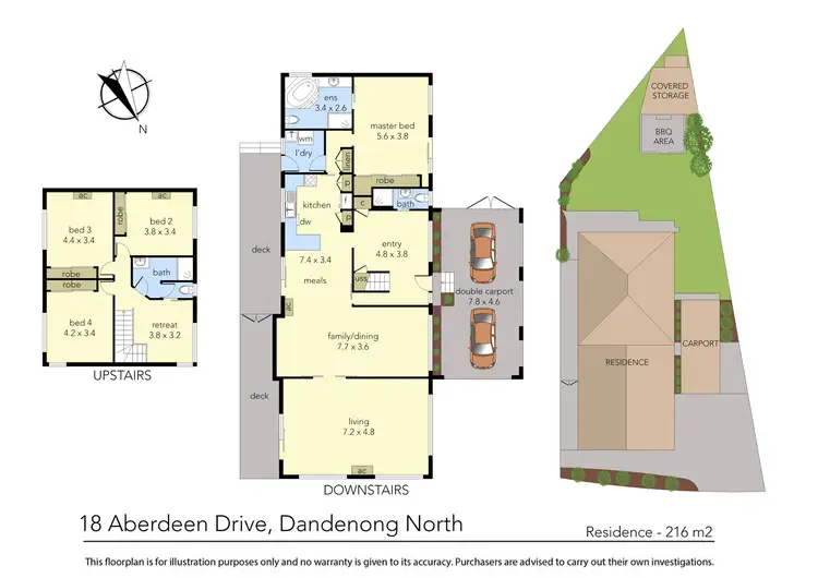 Floorplan of Homely house listing, 18 Aberdeen Drive, Dandenong North VIC 3175