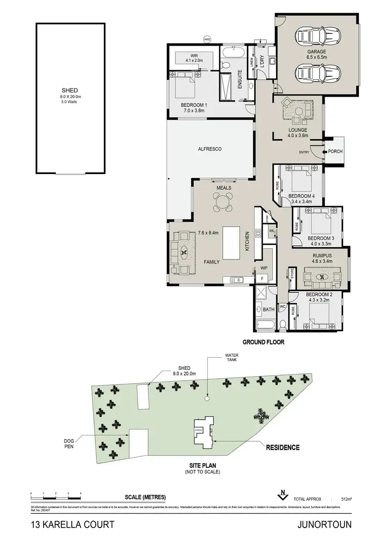 Floorplan of Homely house listing, 13 Karella Court, Junortoun VIC 3551
