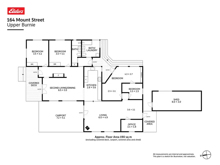 Floorplan of Homely house listing, 164 Mount Street, Hillcrest TAS 7320