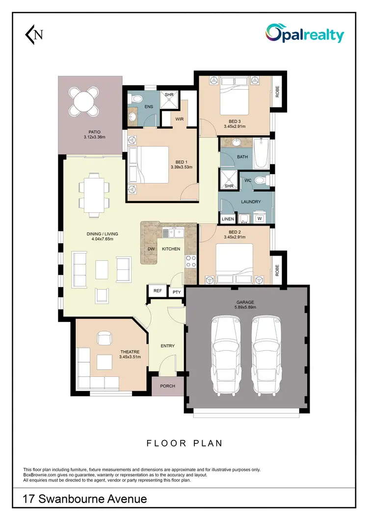 Floorplan of Homely house listing, 17 Swanbourne Avenue, Secret Harbour WA 6173