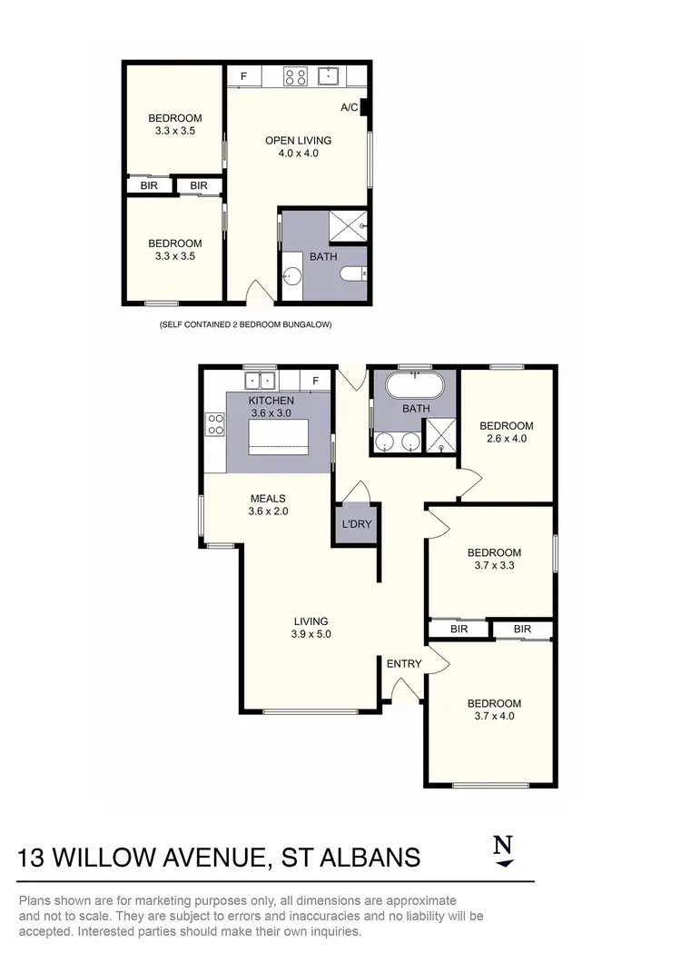 Floorplan of Homely house listing, 13 Willow Avenue, St Albans VIC 3021