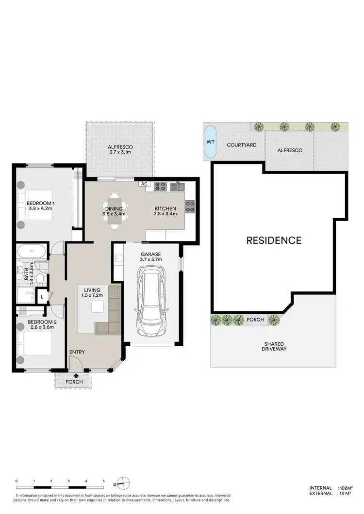 Floorplan of Homely unit listing, 2/31 Mary Street, Jesmond NSW 2299