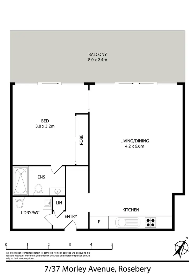 Floorplan of Homely apartment listing, 7/37 Morley Avenue, Rosebery NSW 2018