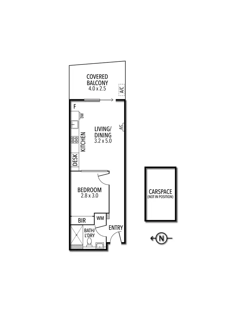 Floorplan of Homely apartment listing, 1309/3 Yarra Street, South Yarra VIC 3141