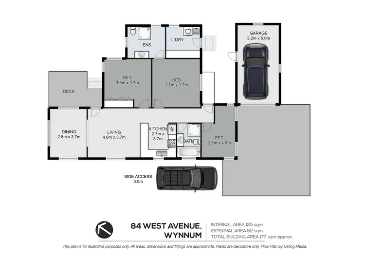 Floorplan of Homely house listing, 84 West Avenue, Wynnum QLD 4178