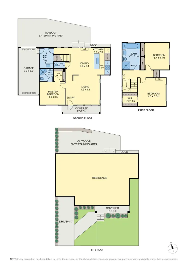 Floorplan of Homely townhouse listing, 1/104 Roberts Road, Airport West VIC 3042
