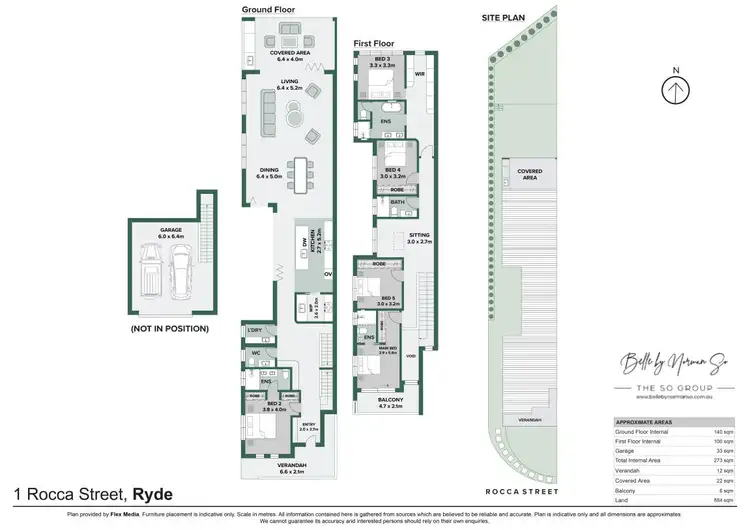 Floorplan of Homely semi-detached listing, 1 Rocca Street, Ryde NSW 2112