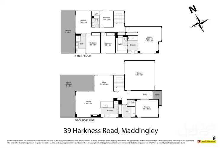 Floorplan of Homely house listing, 39 Harkness Road, Maddingley VIC 3340