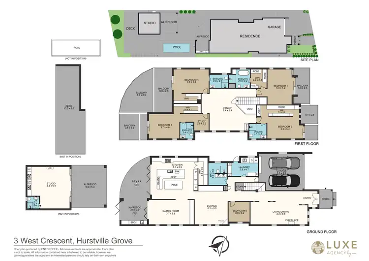 Floorplan of Homely house listing, 3 West Crescent, Hurstville Grove NSW 2220
