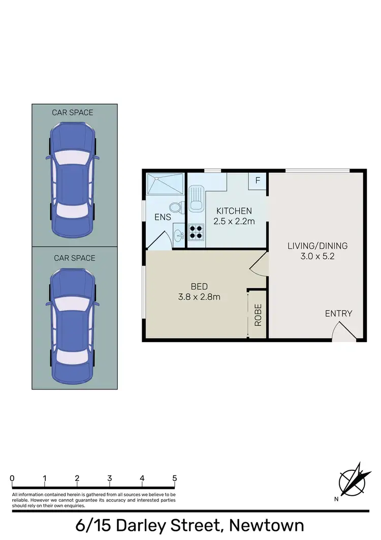 Floorplan of Homely apartment listing, 6/15 Darley Street, Newtown NSW 2042