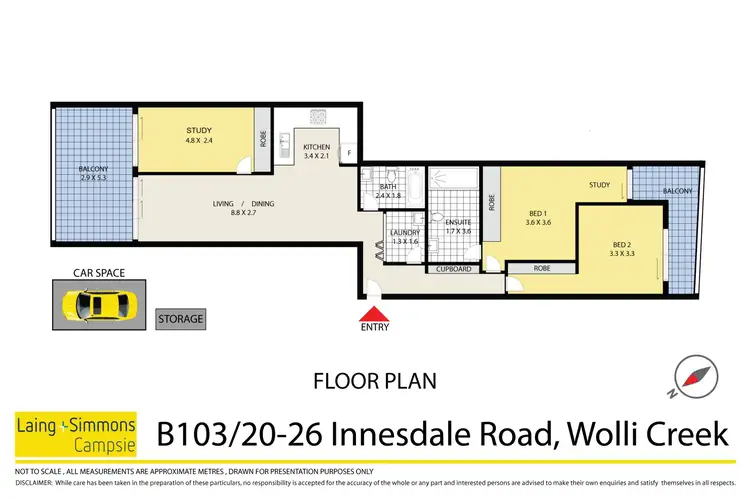 Floorplan of Homely apartment listing, 103/20-26 Innesdale Road, Wolli Creek NSW 2205