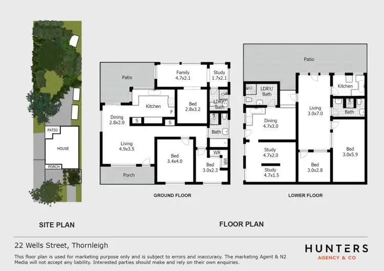 Floorplan of Homely house listing, 22 Wells Street, Thornleigh NSW 2120